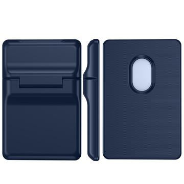 Magnetisk plastkortholder med kickstand - MagSafe-kompatibel - mørkeblå