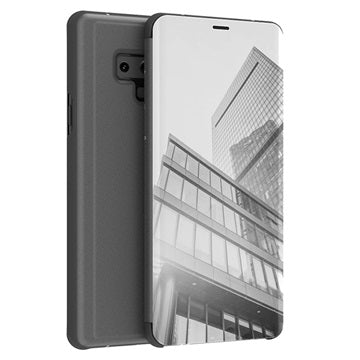 Luksus Series Mirror View Samsung Galaxy Note9 Flip Cover - Sort
