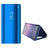 Luksus Series Mirror View Samsung Galaxy Note9 Flip Cover - Blå