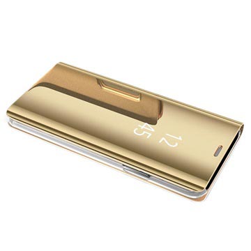Luksus Series Mirror View Samsung Galaxy Note9 Flip Cover - Guld