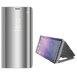 Luksus Series Mirror View Samsung Galaxy Note9 Flip Cover - Sølv