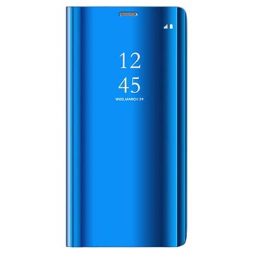 Samsung Galaxy S9 Luksus Mirror View Flip Cover - Blå