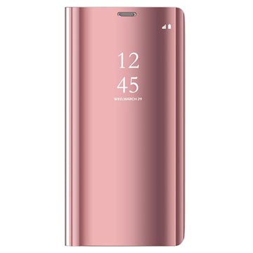 Samsung Galaxy S9 Luksus Mirror View Flip Cover - Rødguld