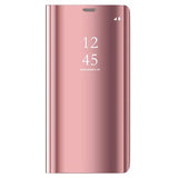 Samsung Galaxy S9 Luksus Mirror View Flip Cover - Rødguld