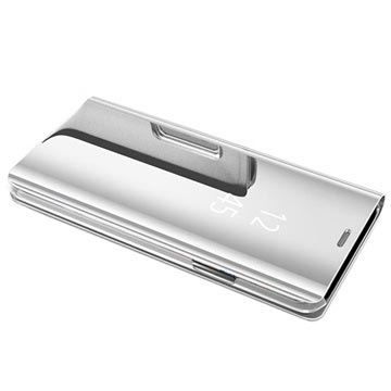 Samsung Galaxy S9 Luksus Mirror View Flip Cover - Sølv