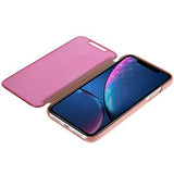 Luksus Series Mirror View iPhone XR Flip Cover - Rødguld