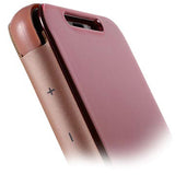 Luksus Series Mirror View iPhone XR Flip Cover - Rødguld