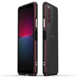 Polar Lights Style Sony Xperia 10 IV Metal Bumper - Sort / Rød