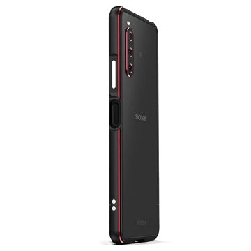 Polar Lights Style Sony Xperia 10 IV Metal Bumper - Sort / Rød