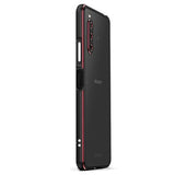 Polar Lights Style Sony Xperia 10 IV Metal Bumper - Sort / Rød