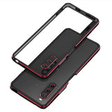 Polar Lights Style Sony Xperia 10 IV Metal Bumper - Sort / Rød