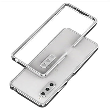 Polar Lights Style Sony Xperia 10 IV Metal Bumper - Sølv