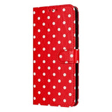 iPhone 17 Pro Pung Etui med Prikket Mønster - Rød