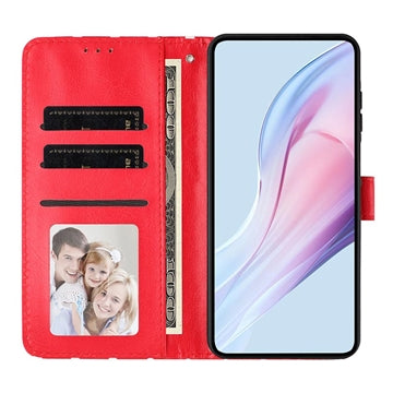 iPhone 17 Pro Pung Etui med Prikket Mønster - Rød