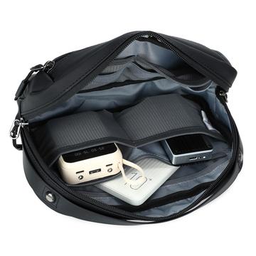 Poso PS-831 Crossbody-skuldertaske til digitalt tilbehør - sort