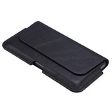 Premium Universal Læder Cover med Bælterem - 6.7" - Sort