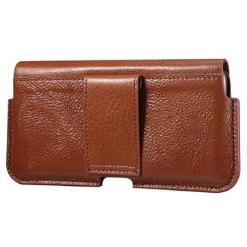 Premium Universal Læder Bæltetaske - 6.7" - Brun