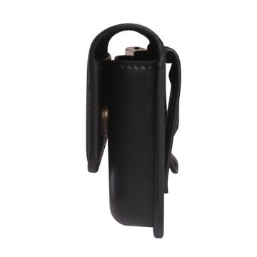 Premium universelt vandret hylster i læder med dobbelt magnetisk lukning - 6.7"-6.9" - Sort