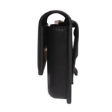 Premium universelt vandret hylster i læder med dobbelt magnetisk lukning - 6.7"-6.9" - Sort