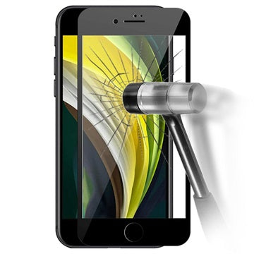 Prio 3D iPhone SE (2020)/SE (2022) Hærdet Glas - 9H, 0.33mm - Sort