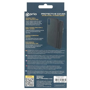 Prio Double Shell iPhone 11 Pro Hybrid Cover - Sort
