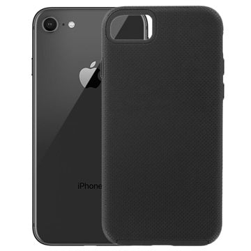 Prio Double Shell iPhone 7/8/SE (2020)/SE (2022) Hybrid Cover - Sort