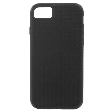 Prio Double Shell iPhone 7/8/SE (2020)/SE (2022) Hybrid Cover - Sort