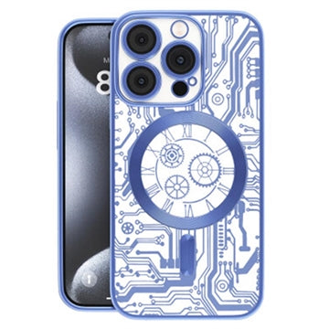 iPhone 16 Prio Elegant Mag Cover m. beskyttelse af kameralinsen - Blå