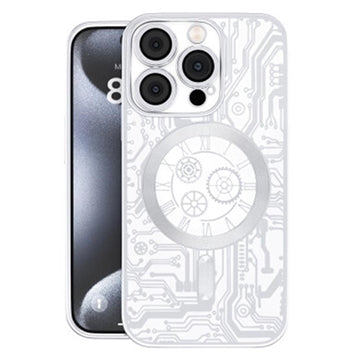 iPhone 16 Prio Elegant Mag Cover m. Beskyttelse til kameralinse - Sølv