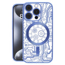 iPhone 16 Pro Max Prio Elegant Mag cover m. beskyttelse af kameralinsen - Blå