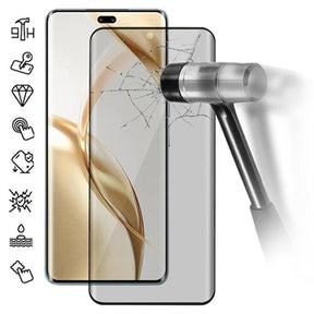 Honor 200 Pro Privacy Full Cover Skærmbeskyttelse Hærdet Glas - Sort Kant