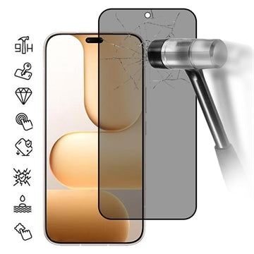 Honor 600 Lite Privacy Full Cover Skærmbeskytter Hærdet Glas - Sort Kant