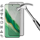 Honor Magic6 Privacy Full Cover Skærmbeskyttelse Hærdet Glas - Sort Kant