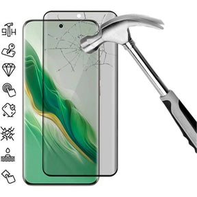 Honor Magic6 Privacy Full Cover Skærmbeskyttelse Hærdet Glas - Sort Kant