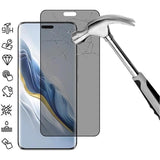 Honor Magic6 Pro Privacy Full Cover Skærmbeskytter Hærdet Glas - Sort Kant