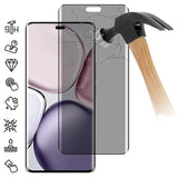 Honor Magic7 Lite Privacy Full Cover Skærmbeskyttelse Hærdet Glas - Sort Kant