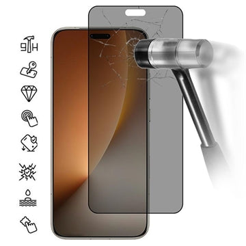 Honor Magic8 Pro Privacy Full Cover Skærmbeskytter Hærdet Glas - Sort Kant