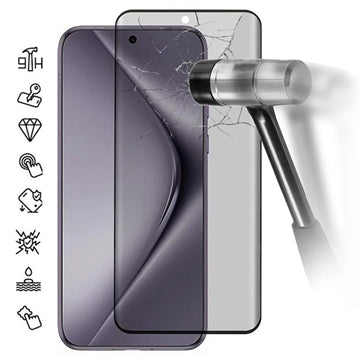 Huawei Pura 70 Pro/70 Ultra Privacy Full Cover Skærmbeskyttelse Hærdet Glas - Sort Kant