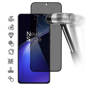 OnePlus Nord CE5 Privacy Full Cover Skærmbeskytter Hærdet Glas - Sort Kant