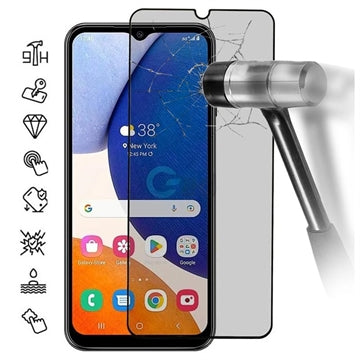 Samsung Galaxy A16 Privacy Full Cover Skærmbeskyttelse Hærdet Glas - Sort Kant