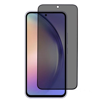 Samsung Galaxy A55 Privacy Full Cover Hærdet Glas Skærmbeskytter - Sort Kant