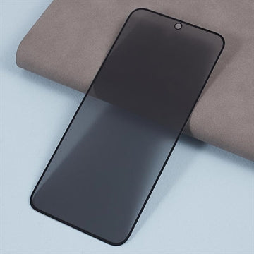 Samsung Galaxy A55 Privacy Full Cover Hærdet Glas Skærmbeskytter - Sort Kant
