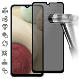 Samsung Galaxy S25 FE Privacy Full Cover Skærmbeskytter Hærdet Glas - Sort Kant