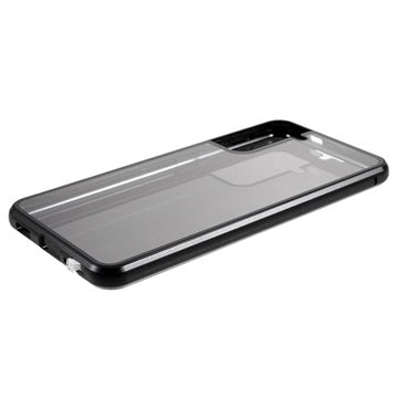 Privatliv Serie Samsung Galaxy S21 5G Magnetisk Cover - Sort