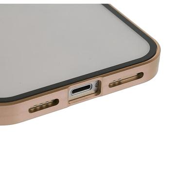 iPhone 14 Plus Magnetisk Cover med Hærdet Glas - Guld