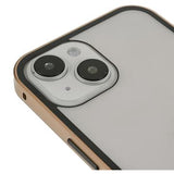 iPhone 14 Plus Magnetisk Cover med Hærdet Glas - Guld
