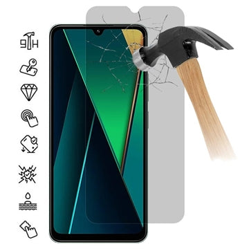 Motorola Moto G06/G06 Power Privacy Skærmbeskyttelse Hærdet Glas - 9H