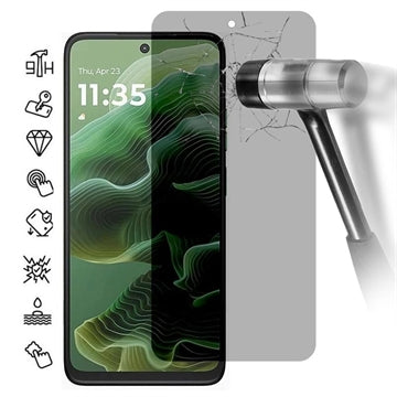 Motorola Moto G35 Privacy Skærmbeskyttelse Hærdet Glas - 9H