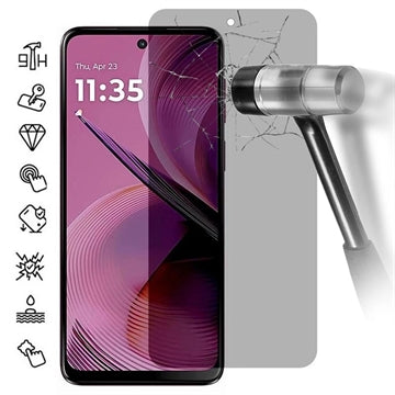 Motorola Moto G55 Privacy Skærmbeskyttelse Hærdet Glas - 9H