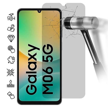 Samsung Galaxy M06 Privacy Skærmbeskyttelse Hærdet Glas - 9H